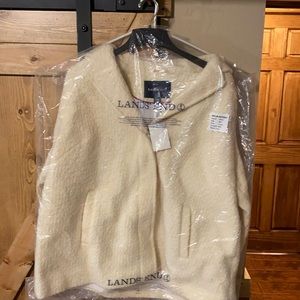 NWT ivory lands end will jacket 20W